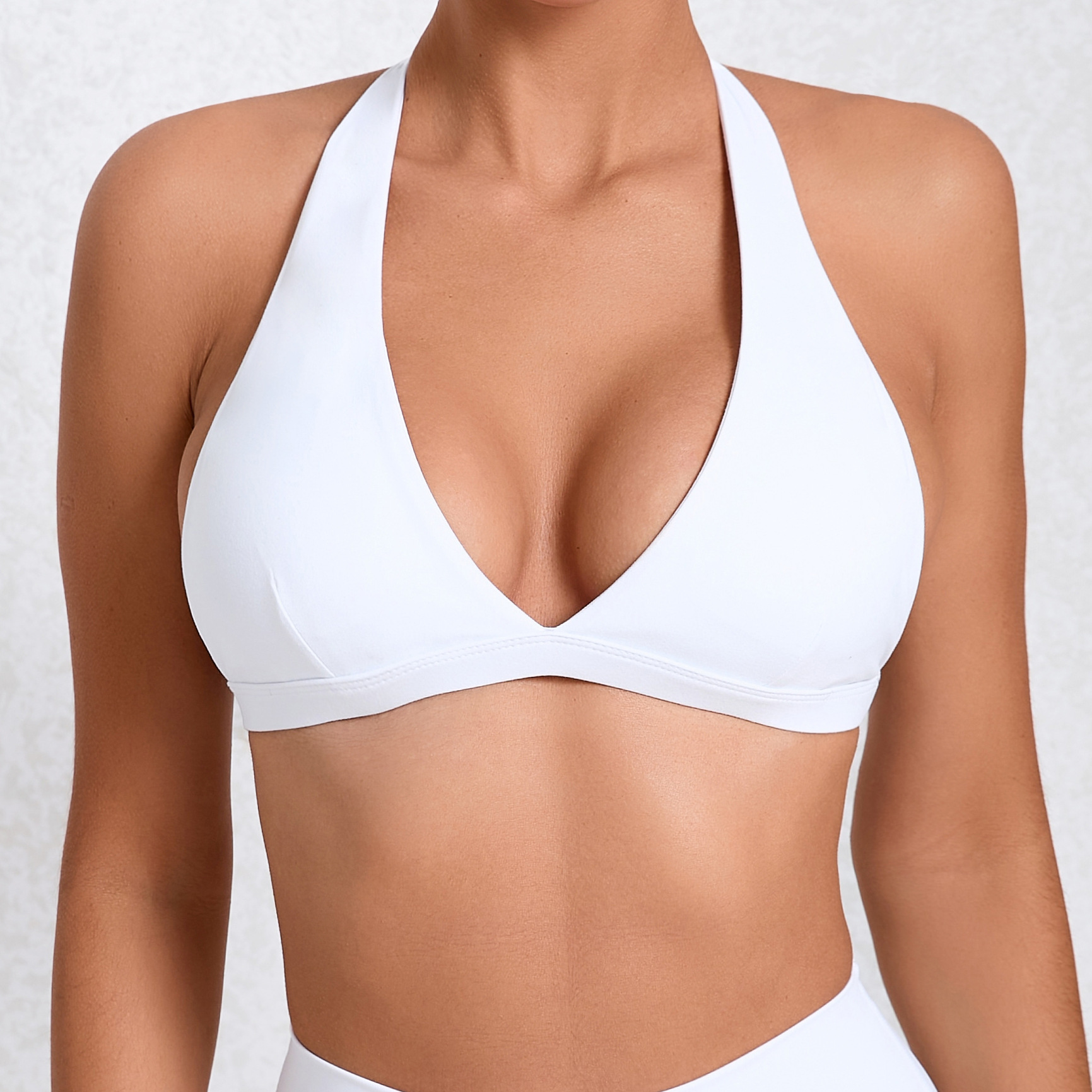 Hanging Neck Quick-Drying Backless Tight Sports Bra  QS10317