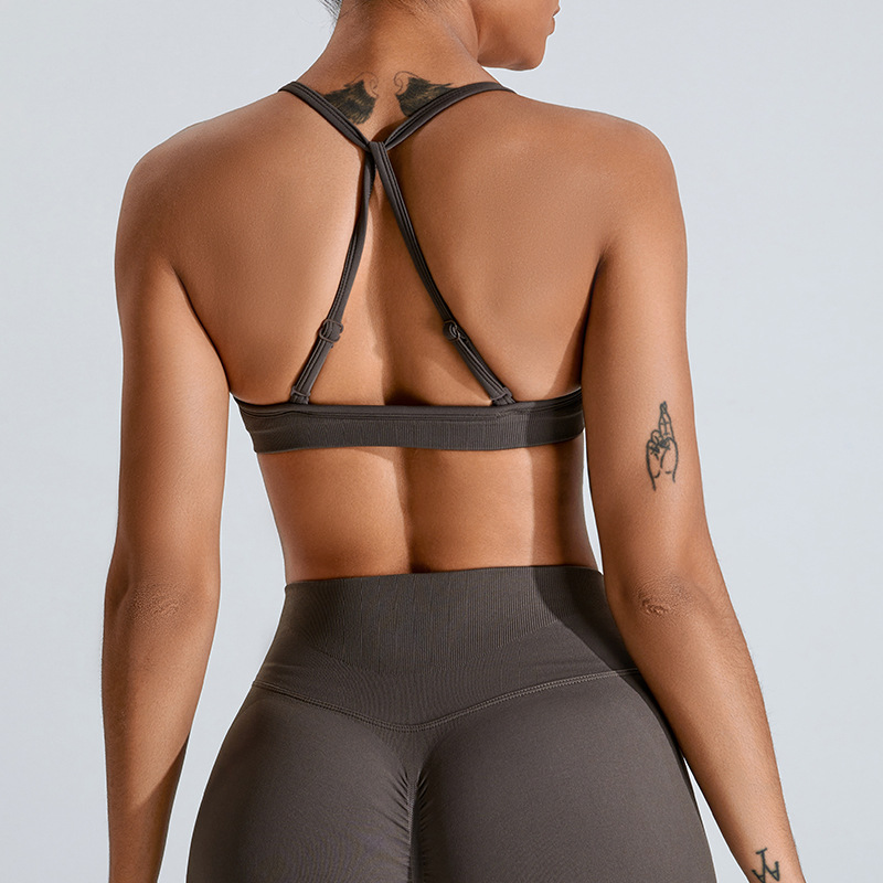 Seamless Backless Running Quick-drying Yoga Sports Bra  SYFMS1080