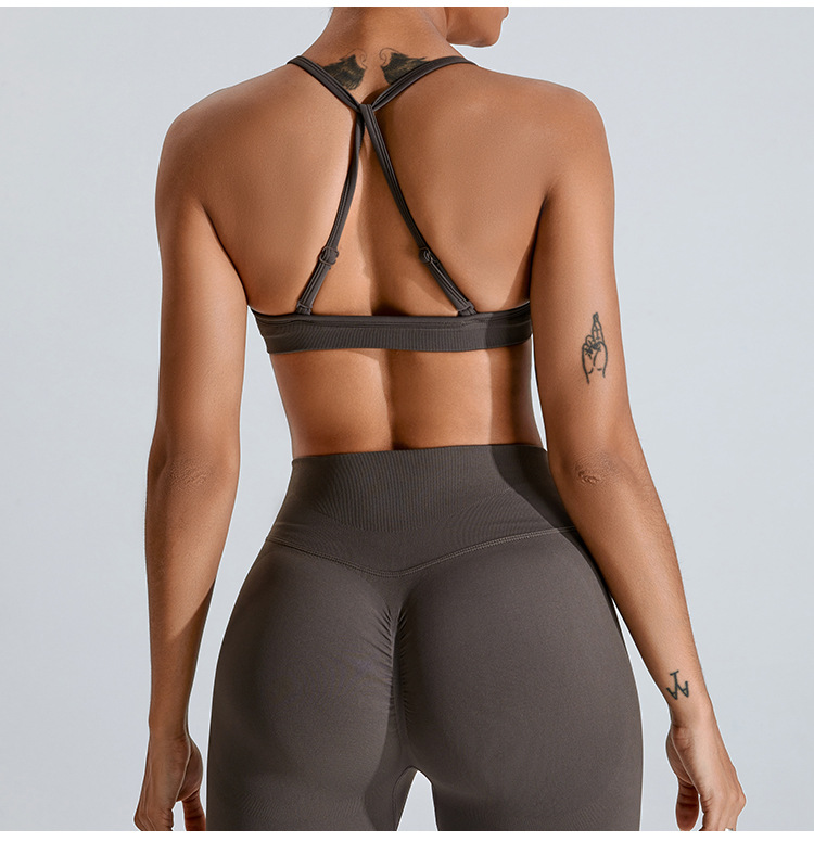 Seamless Backless Running Quick-drying Yoga Sports Bra  SYFMS1080