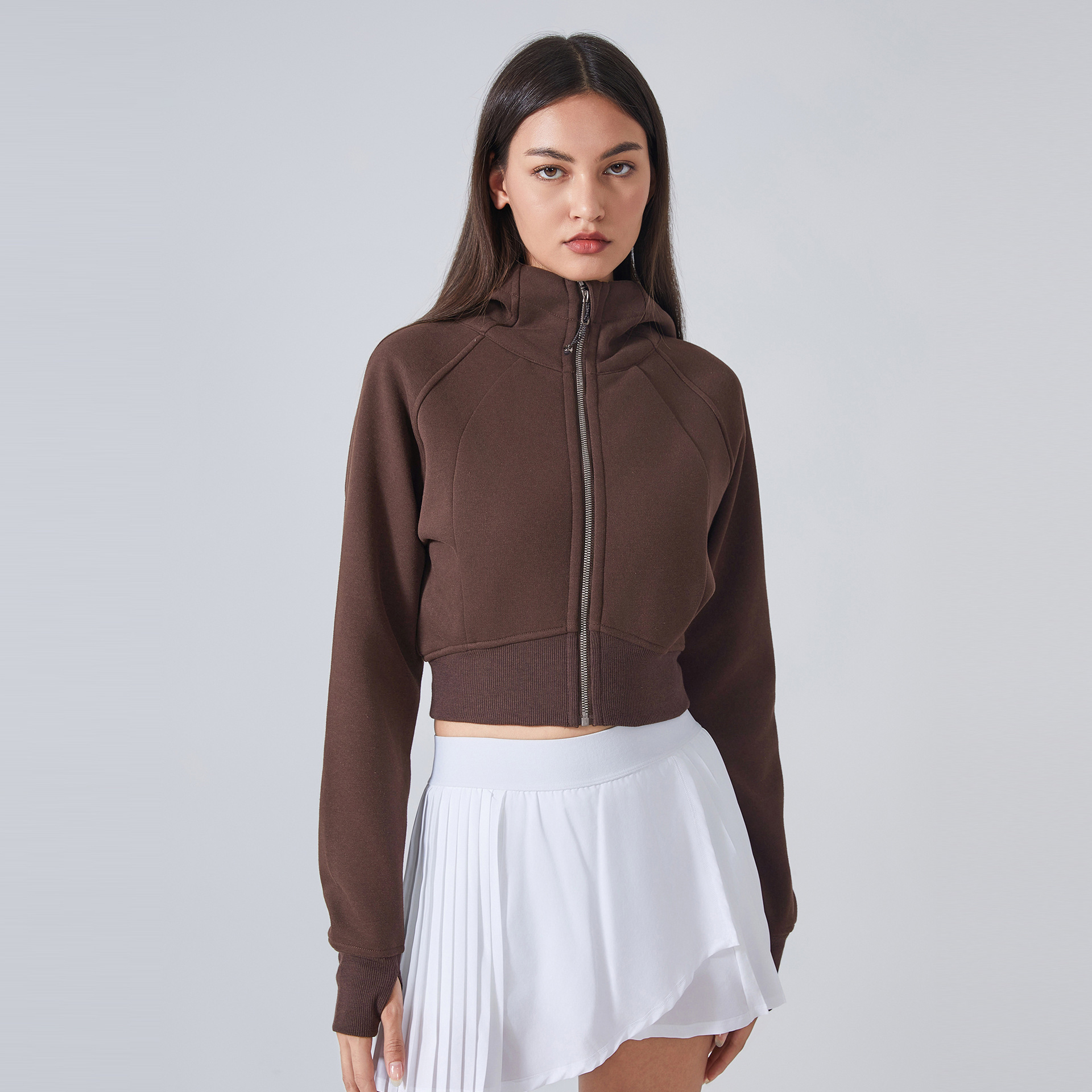 Brushed Nude Slim Sports Yoga Coats DAW137