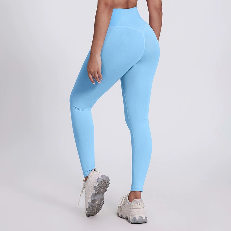 V Waist Coloful Women's  High Waist Hip Lifting Leggings SKL-LQ5032