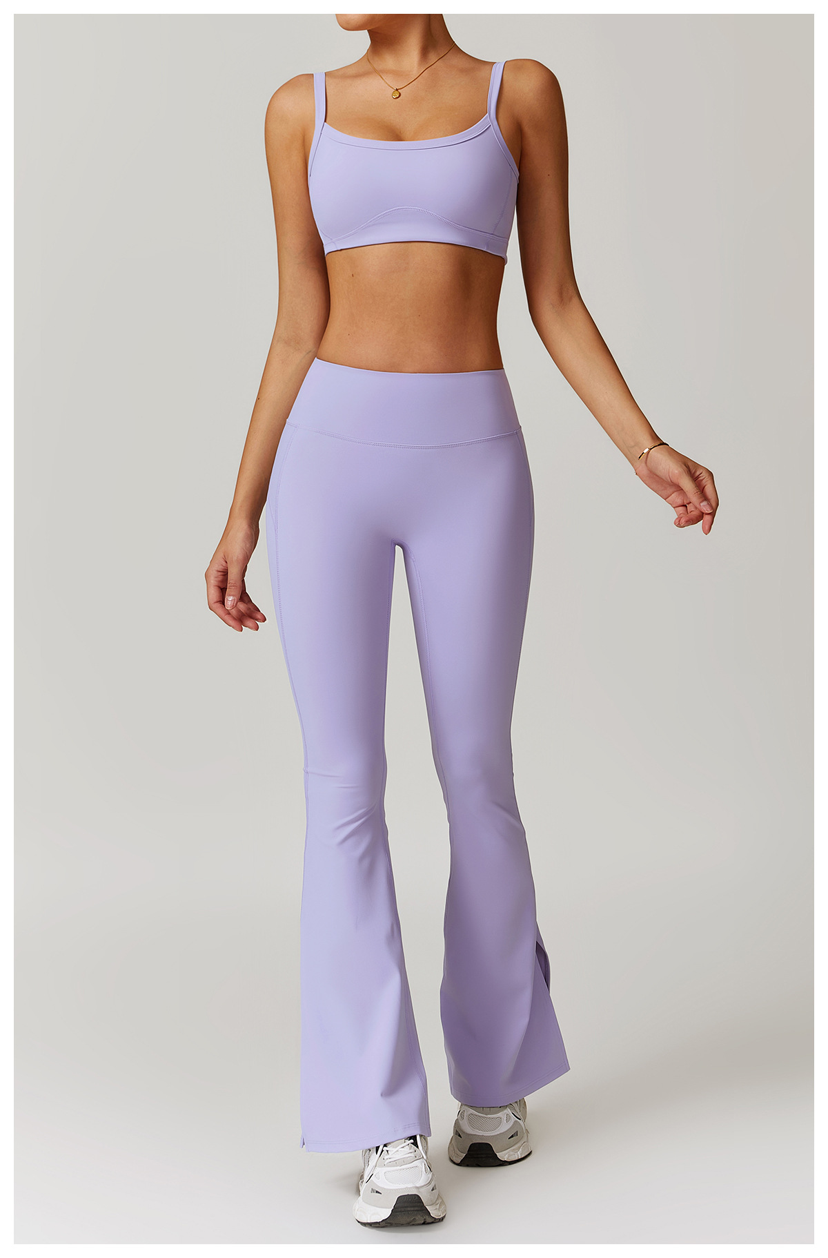 Soft Fabric Tummy Control Flare Yoga Leggings 8900