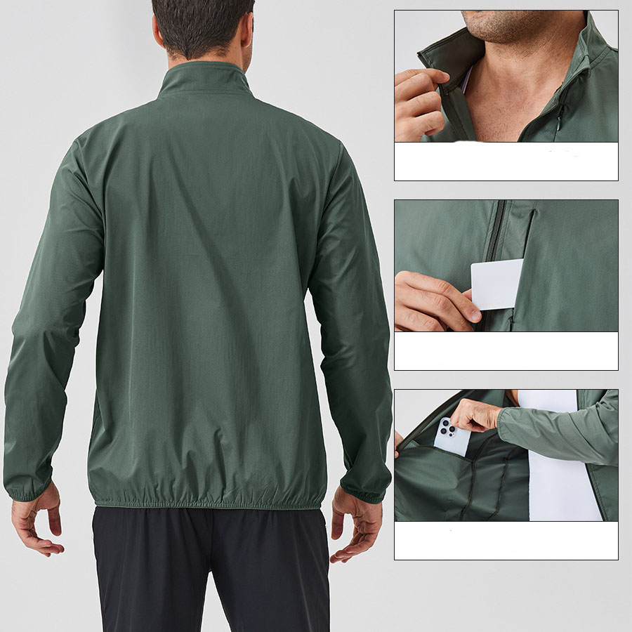 Men Sports Zipper Jacket With Pocket 41611