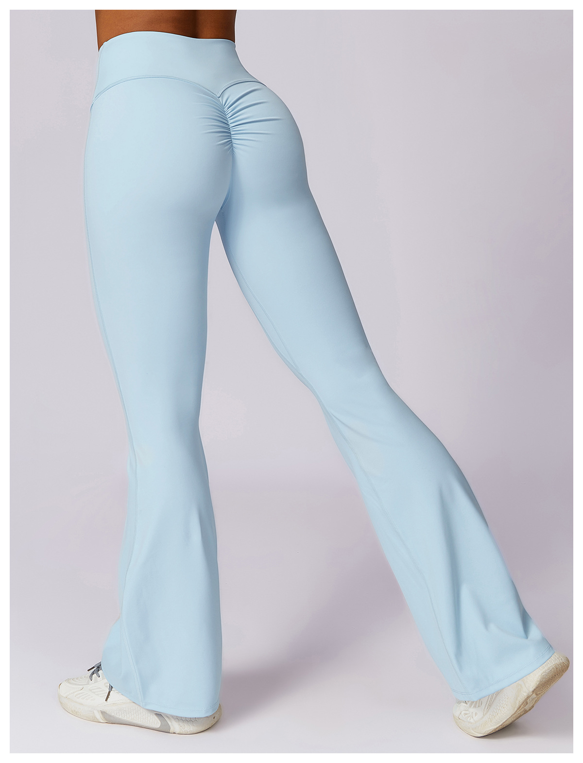 Soft Fabric High Waist Scrunch Flare Yoga Leggings 8232