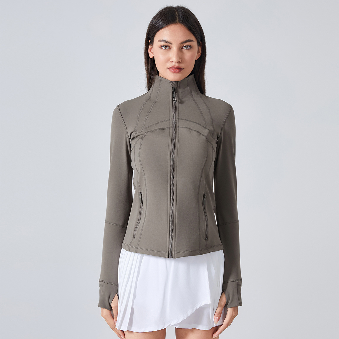 Brushed Nude Slim Sports Yoga Coats DAW178