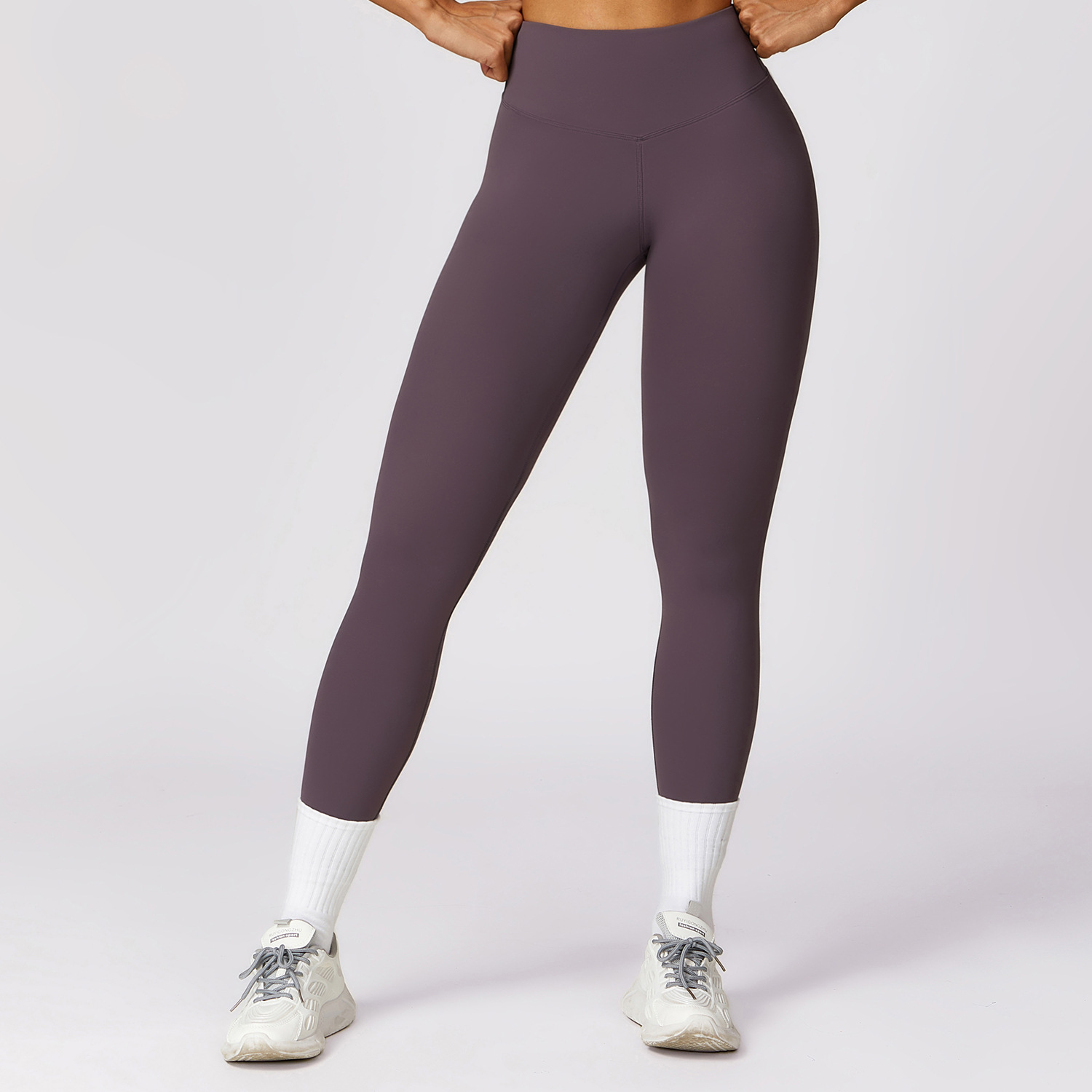 Soft Fabric High Waist Classic Yoga Leggings 8455