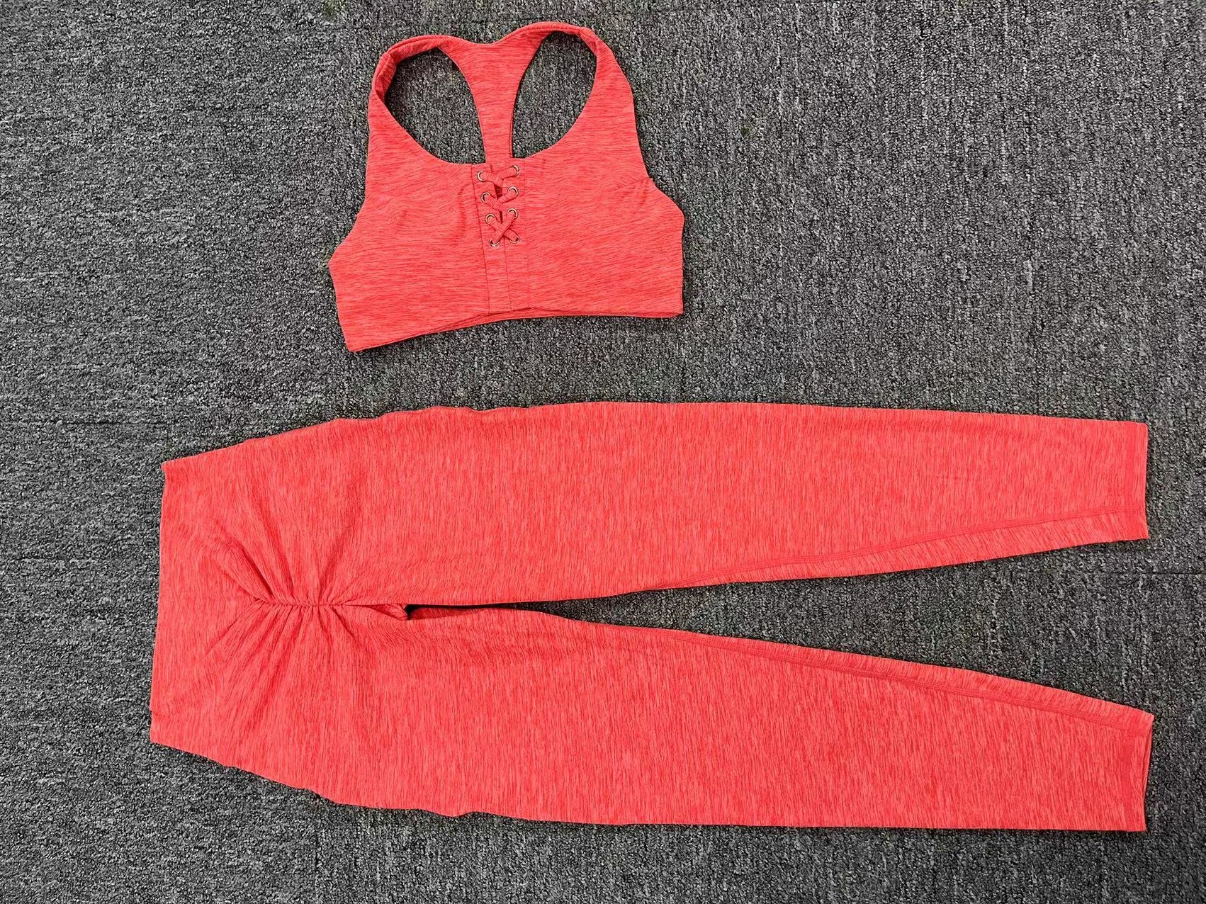 Tight-fitting Brushed Quick-drying Fitness Jumpsuit  QS59931+46030