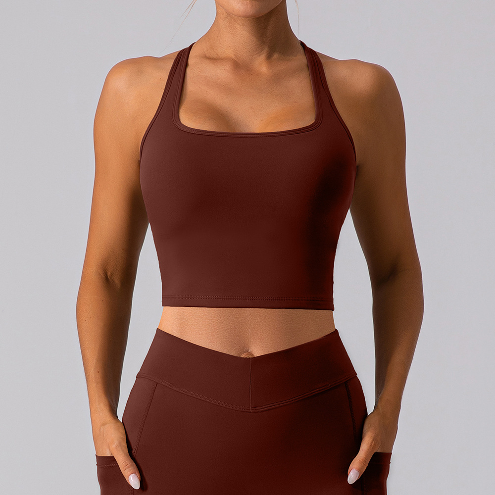 Brushed Nude Sports Yoga Tank Top YW482