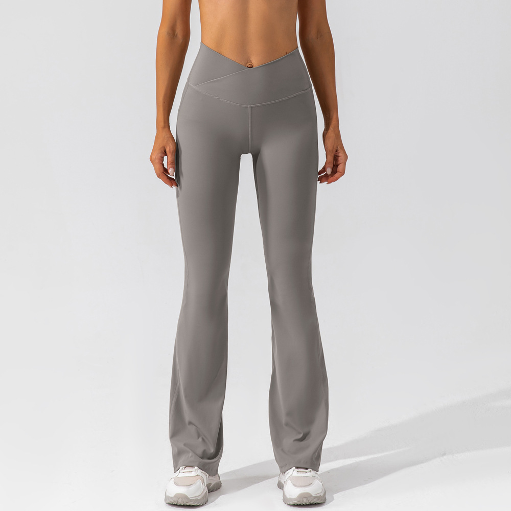 Nude V-waist Hip Lift Soft Material Yoga Leggings KW231