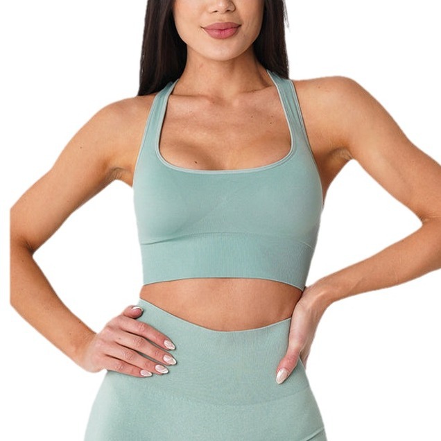 seamless sport bea solid bra 8119