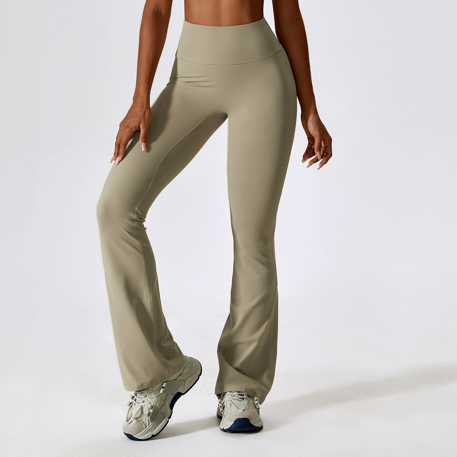 Soft Fabric High Waist Scrunch Flare Yoga Leggings 8232