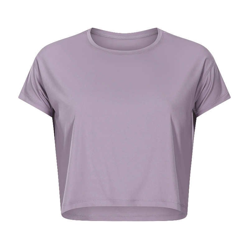 Breathable Solid Color Yoga T-shirts DS071