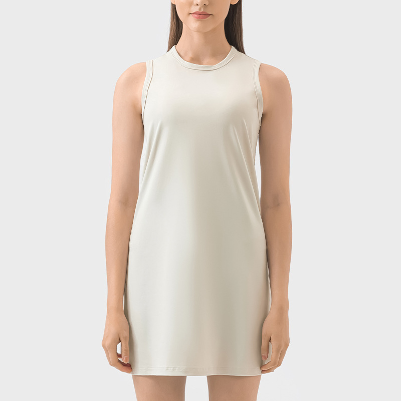 Nude Athletic Yoga Sleeveless Sports Dress DSS067