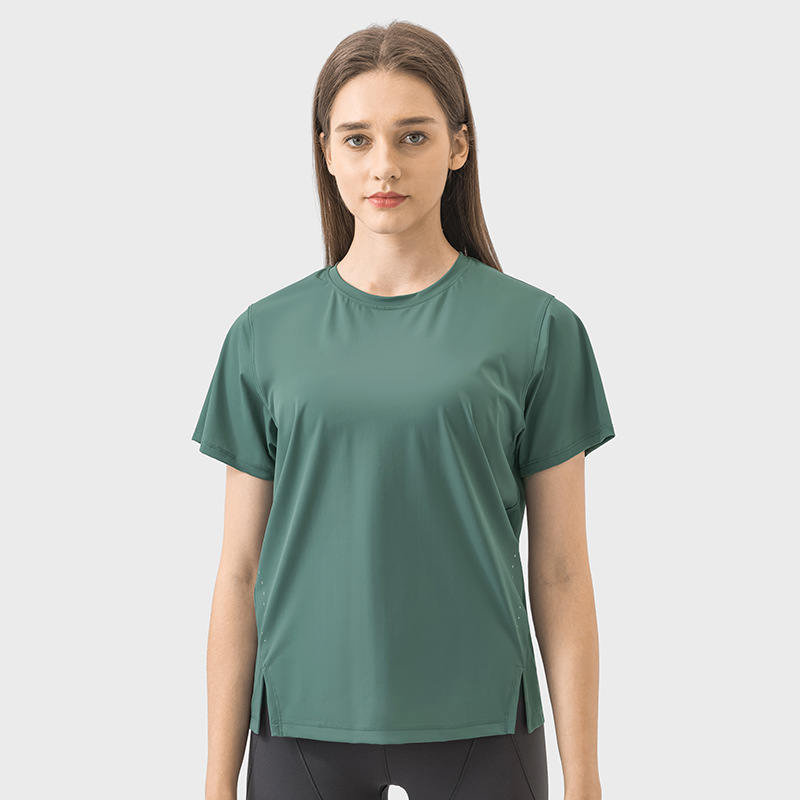 Breathable Quick Dry Solid Color Yoga T-shirts DSS059