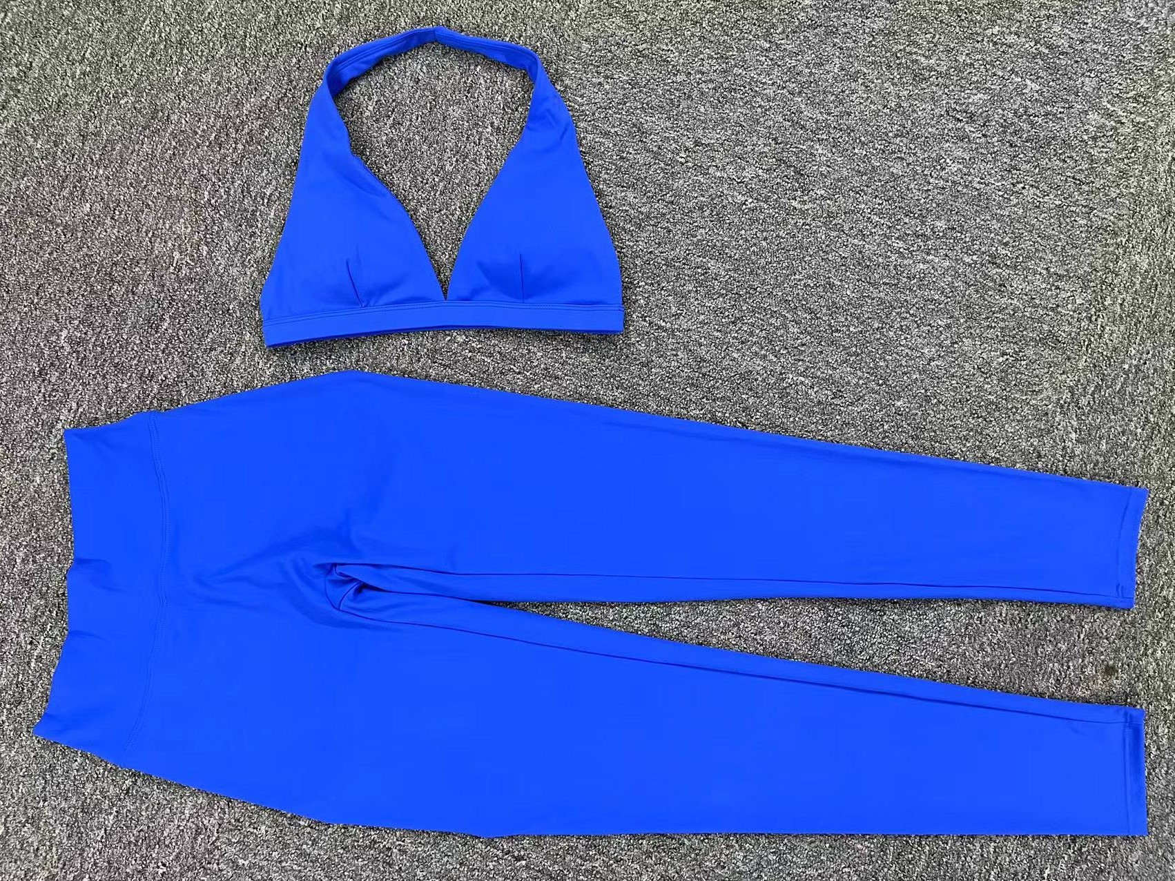 Halter Neck Bra And Pants With Pocket Quick-Drying Set  QS10317+43202