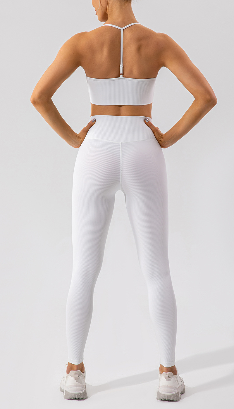 Nude V-waist Hip Lift Soft Material Yoga Leggings KW207