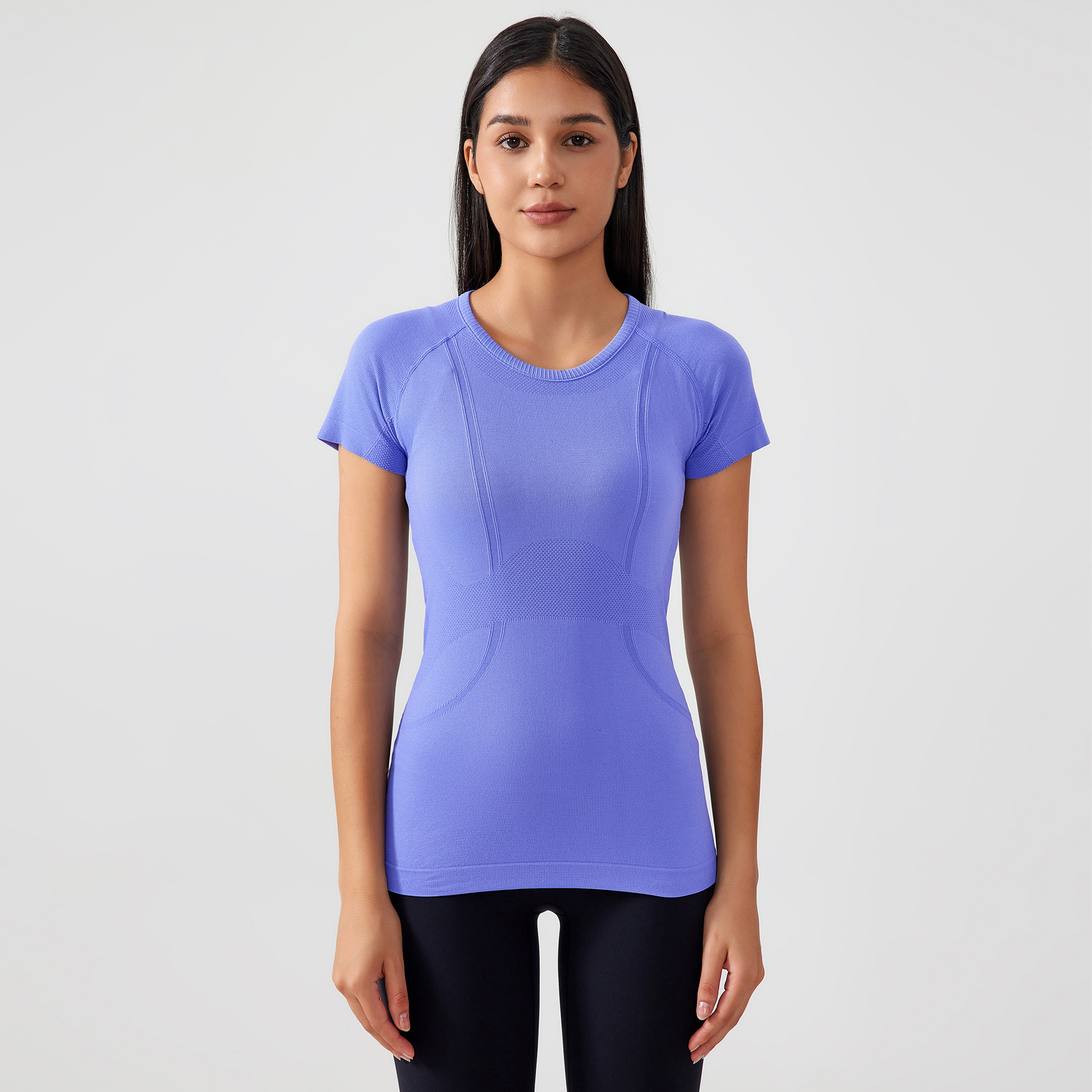 Breathable Quick Dry Solid Color Yoga T-shirts S2067