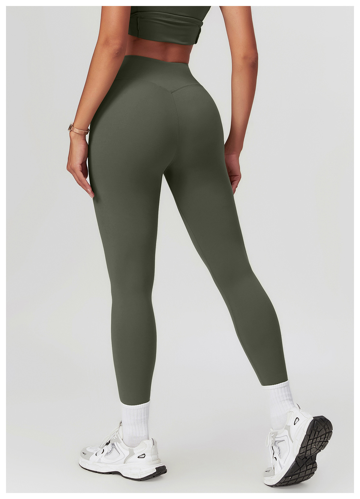 Soft Fabric High Waist Classic Yoga Leggings 8455