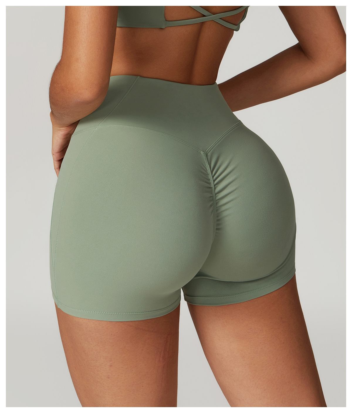 Soft Fabric Scrunch Yoga Shorts