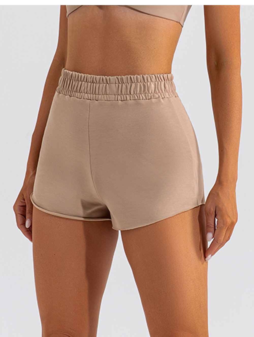 Nude Breathable Fitness Yoga Shorts KW229