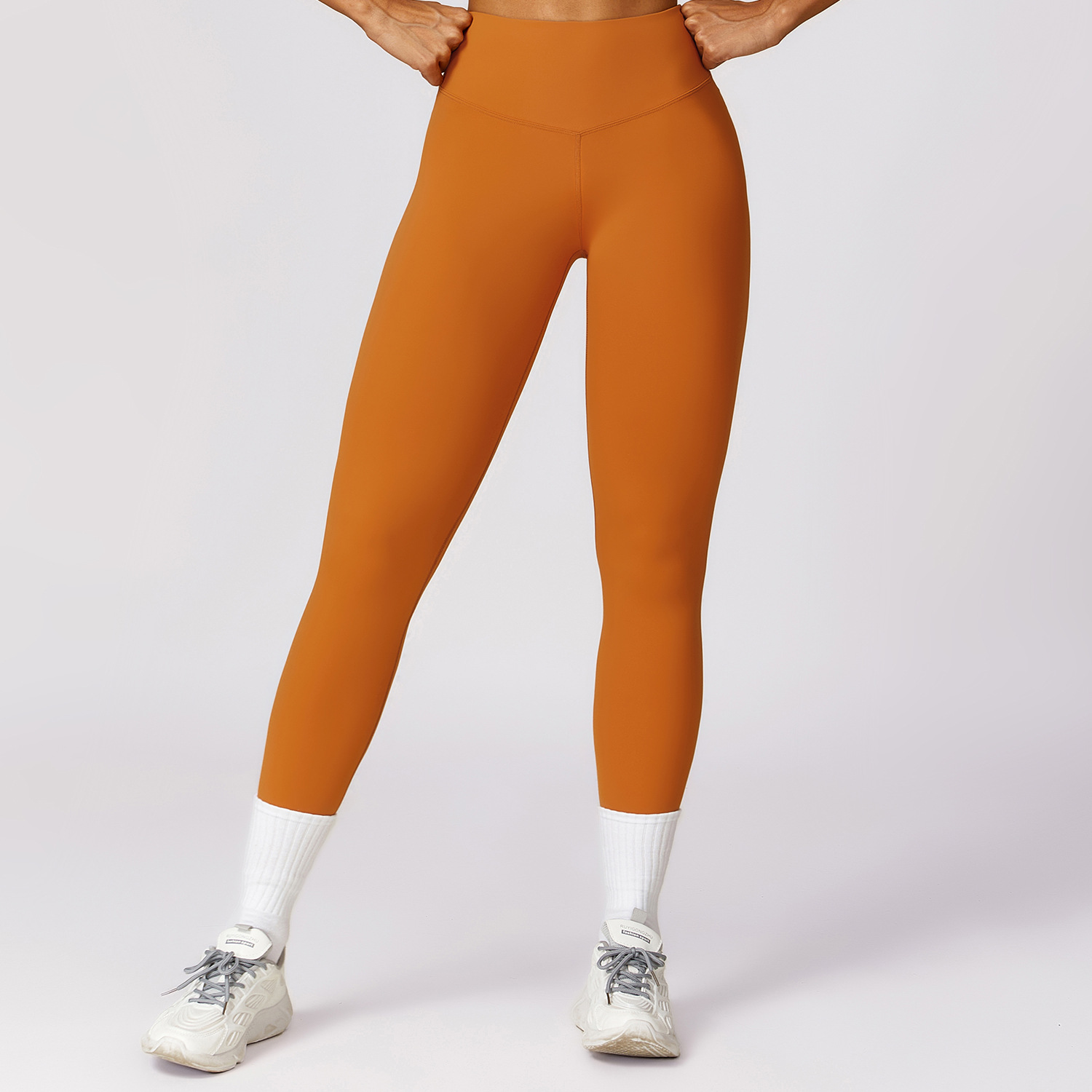 Soft Fabric High Waist Classic Yoga Leggings 8455