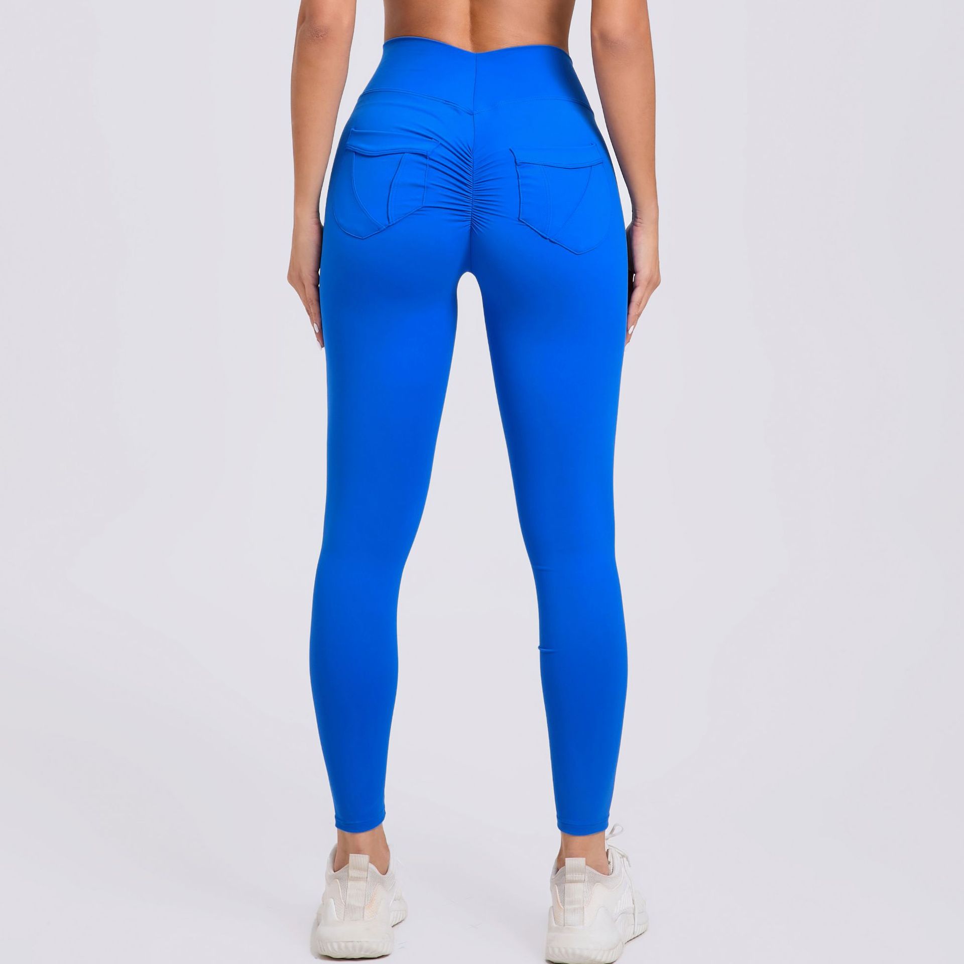 Quick-Drying Breathable Pocket High-Waisted Yoga Pants  QS43202