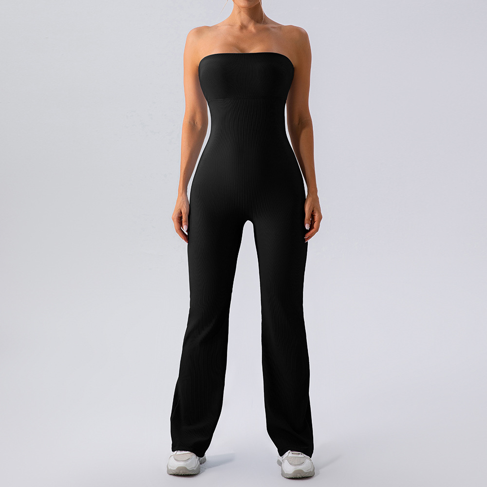 Hip Lift Flare One-piece Jumpsuit YW985L