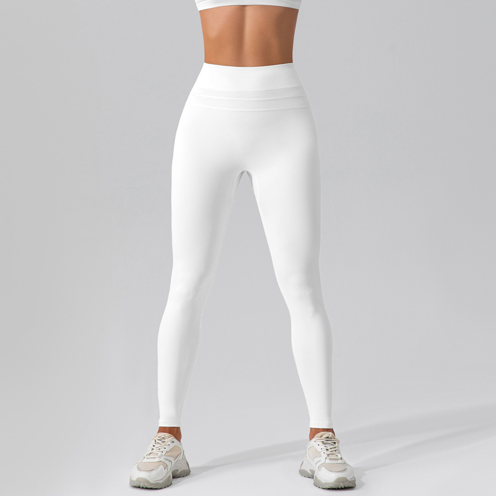 Nude High Waist Hip Lift Soft Material Yoga Leggings KW249