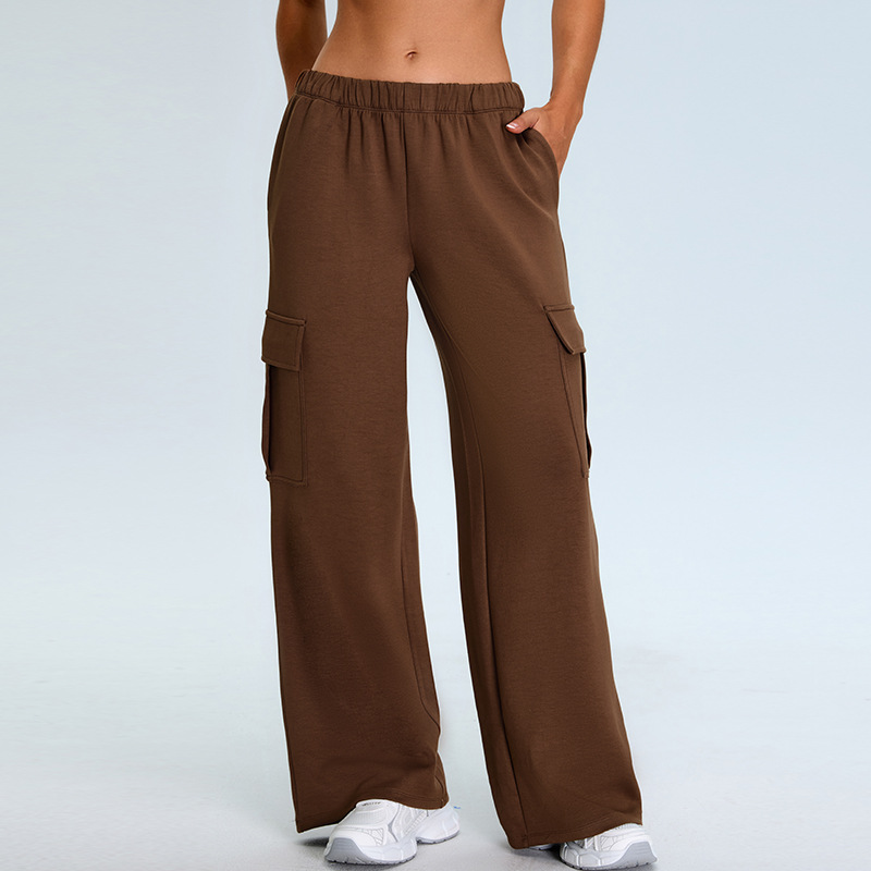 Elastic High-waisted Straight-leg Sports Pants SYFTM0216