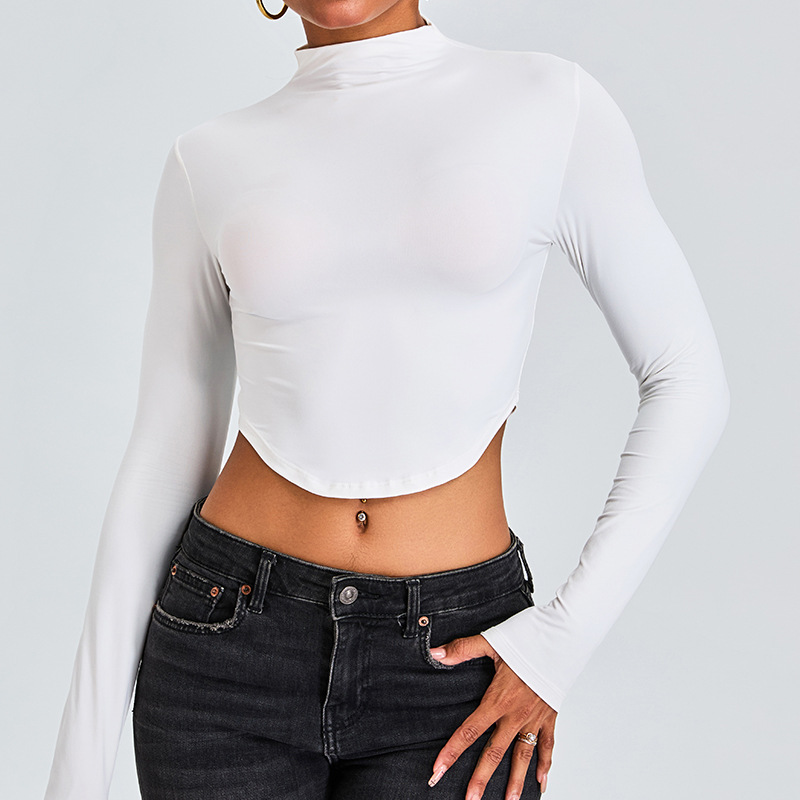 Half Turtleneck Slimming Long-sleeved Quick-drying Wear SYFTM0194