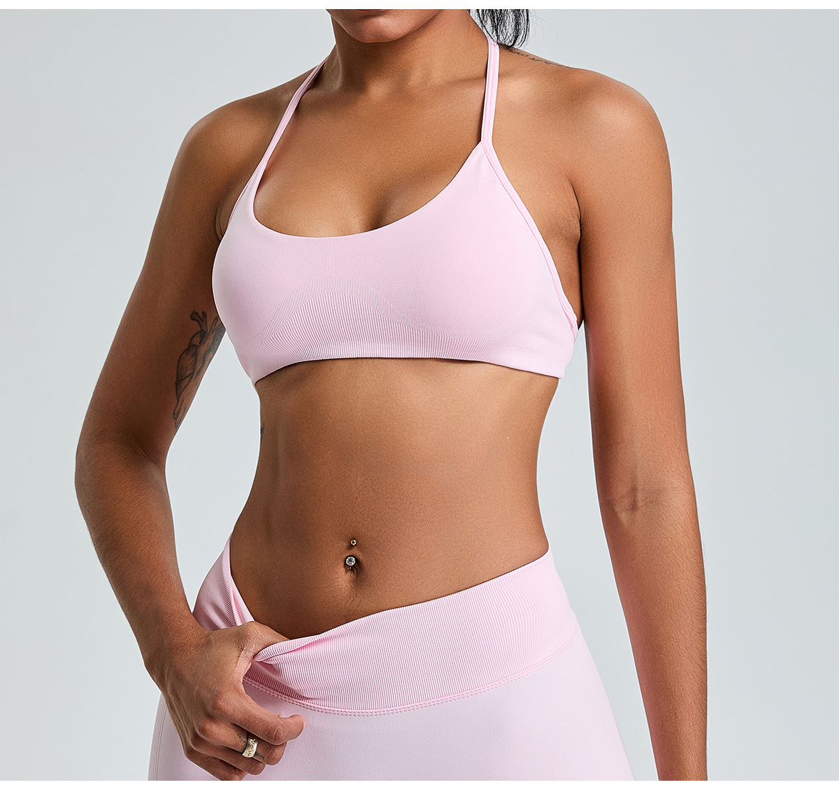 Seamless Backless Quick-Drying Fitness Sports Bra SYFMS1109