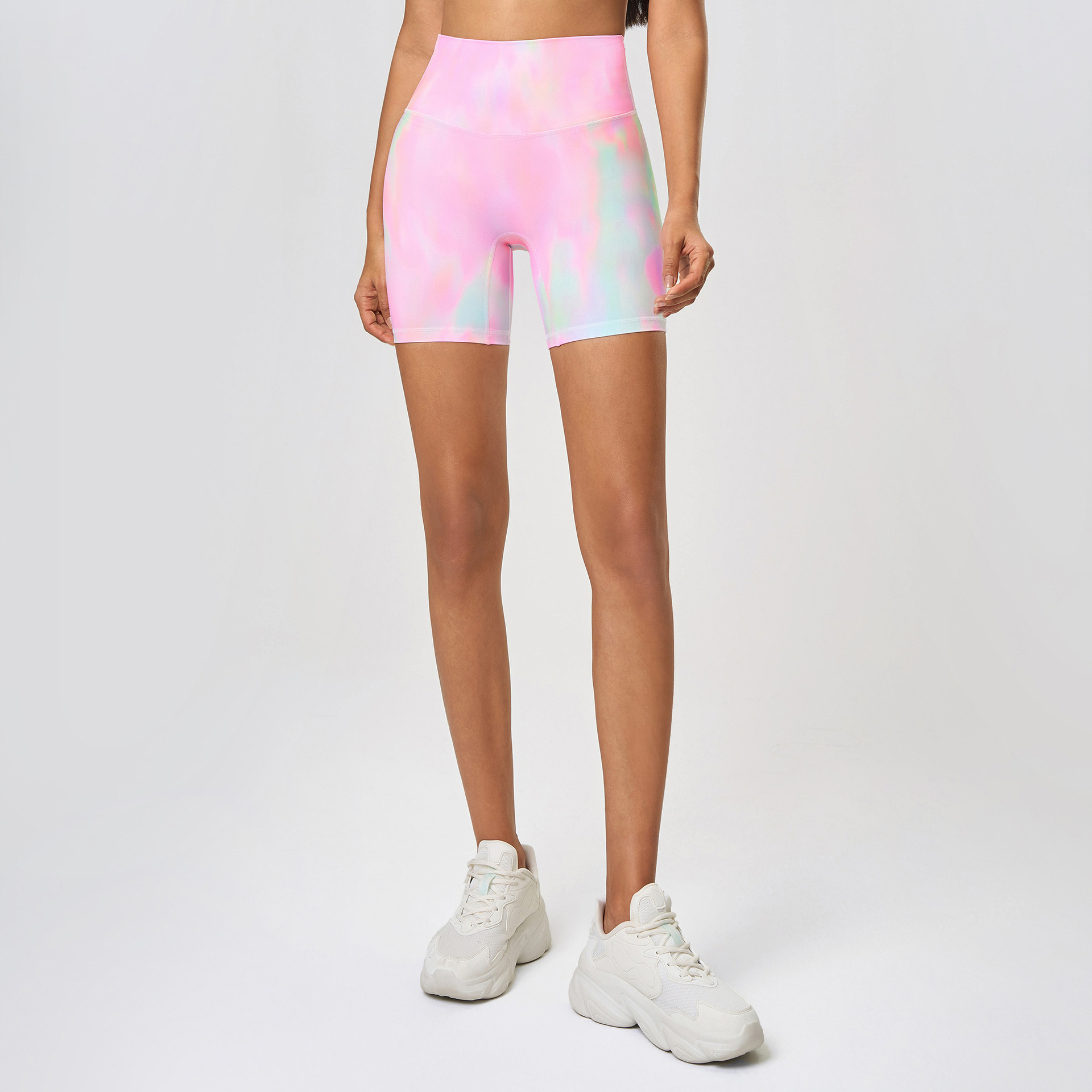 Soft Material Solid Color Yoga Shorts DK067