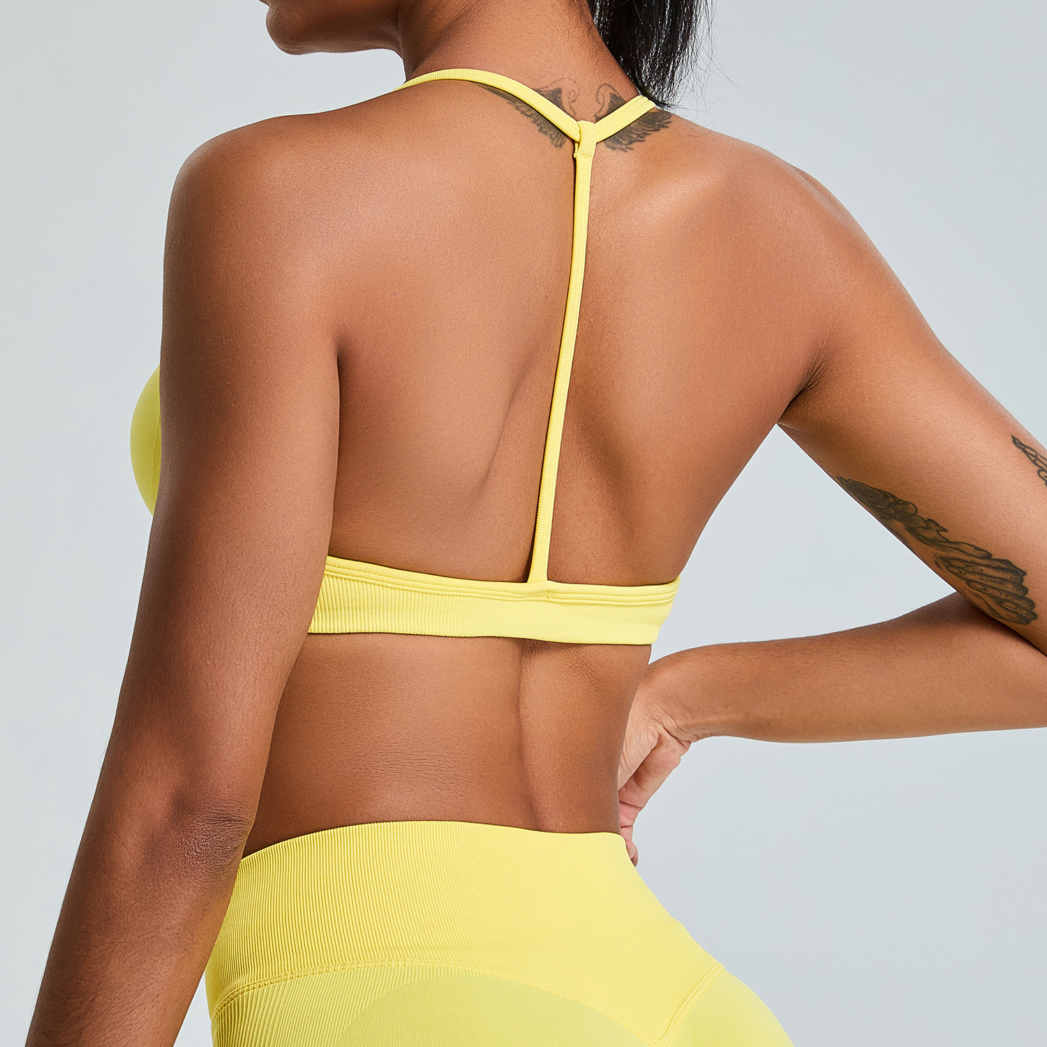 Seamless Backless Quick-Drying Fitness Sports Bra SYFMS1109