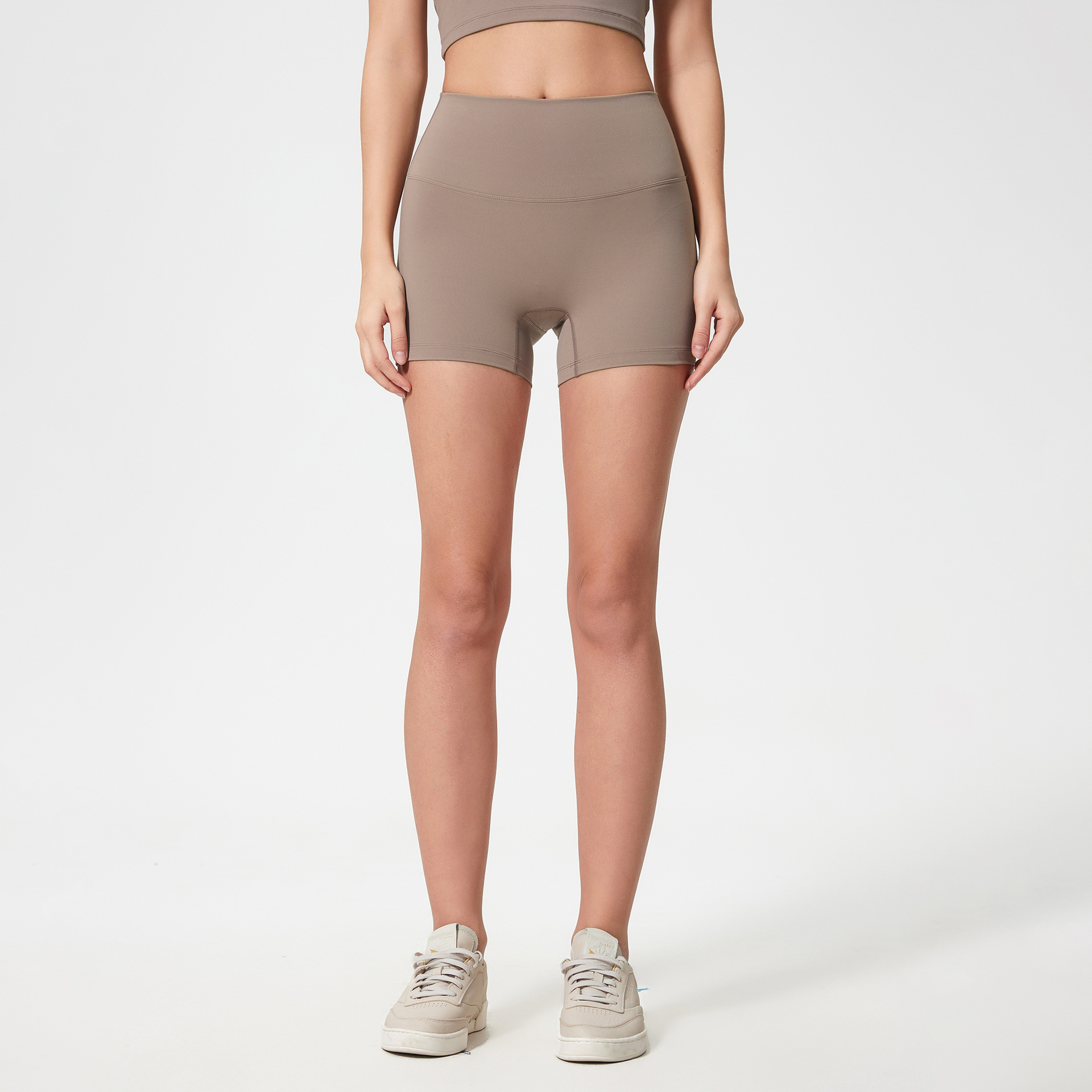 Nude High Waist Butt-lifting Yoga Shorts S2046