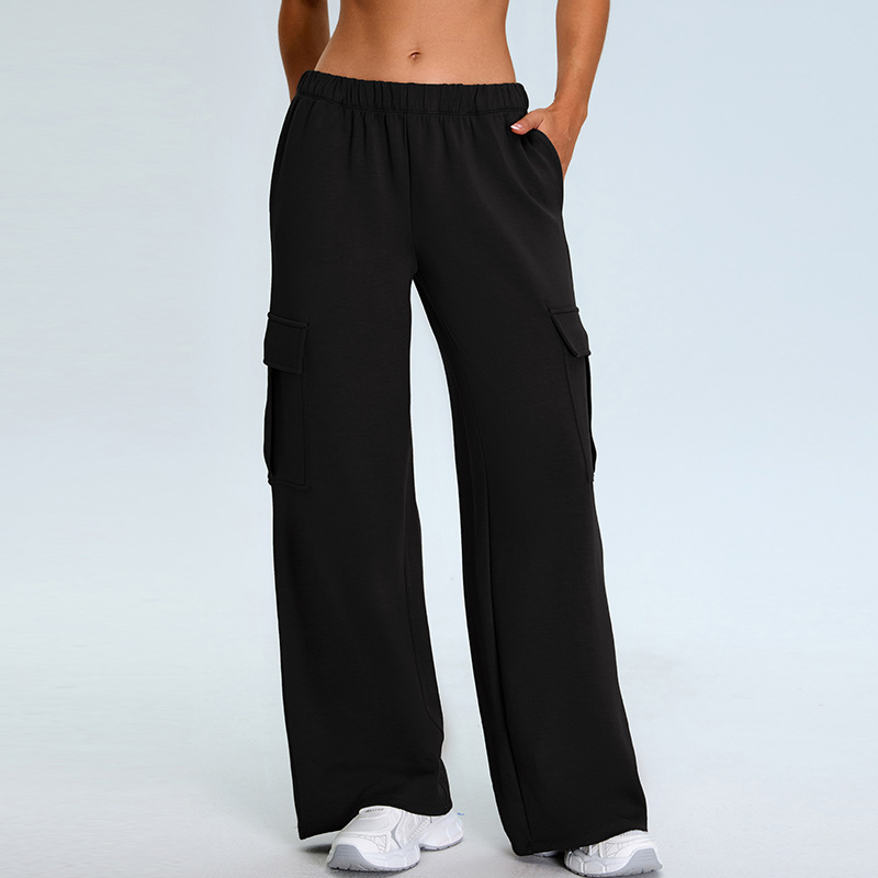 Elastic High-waisted Straight-leg Sports Pants SYFTM0216