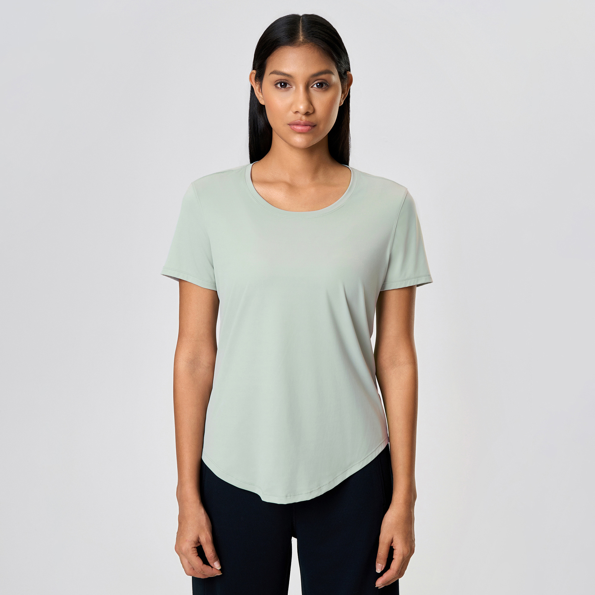 Breathable Solid Color Yoga T-shirts DS075