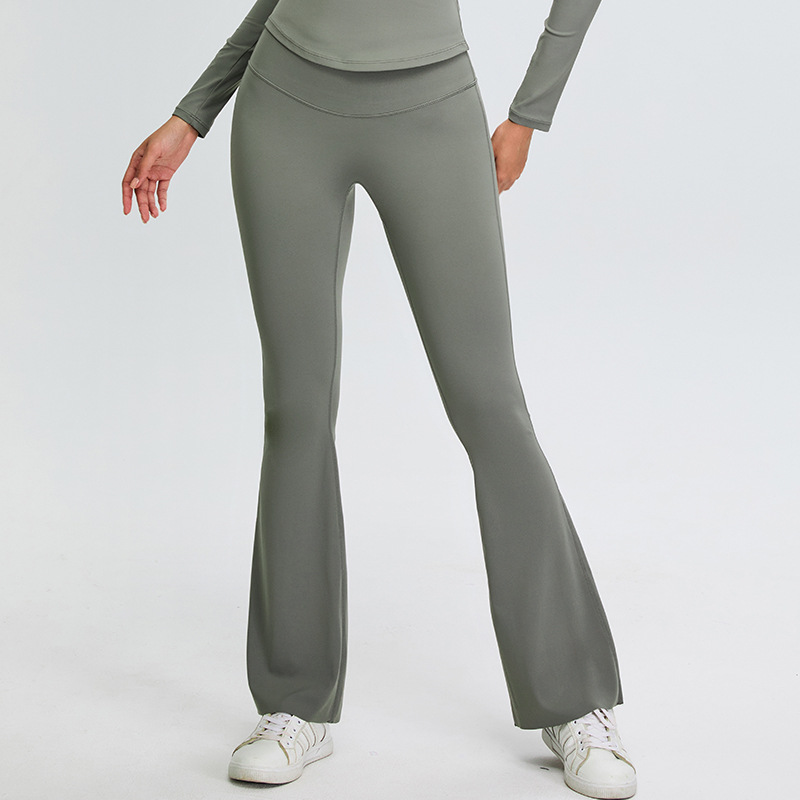 V-waist Butt-lifting Wide-leg Tight-fitting Pants SYFTM0174