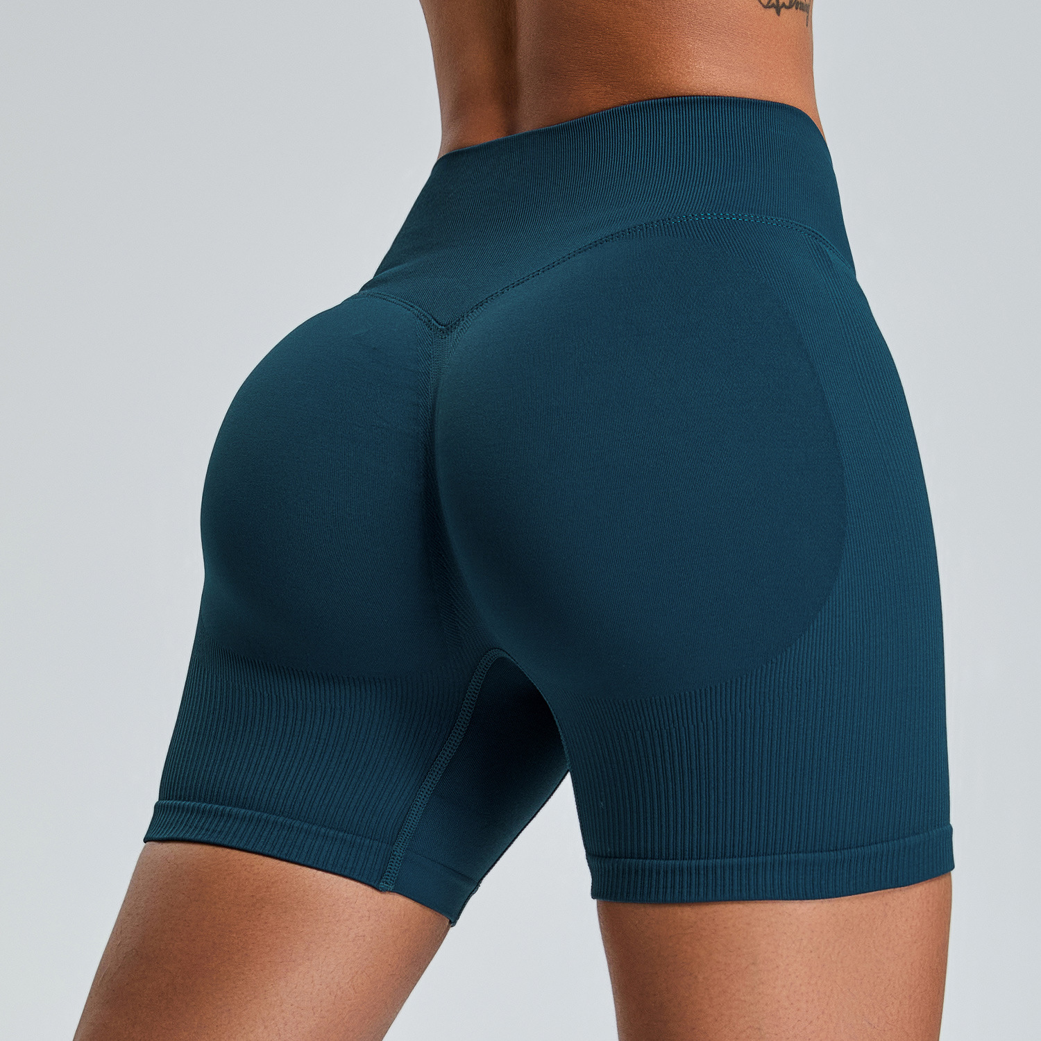 Seamless Peach Butt High Waisted Tummy Control Sports Shorts SYFMS1110