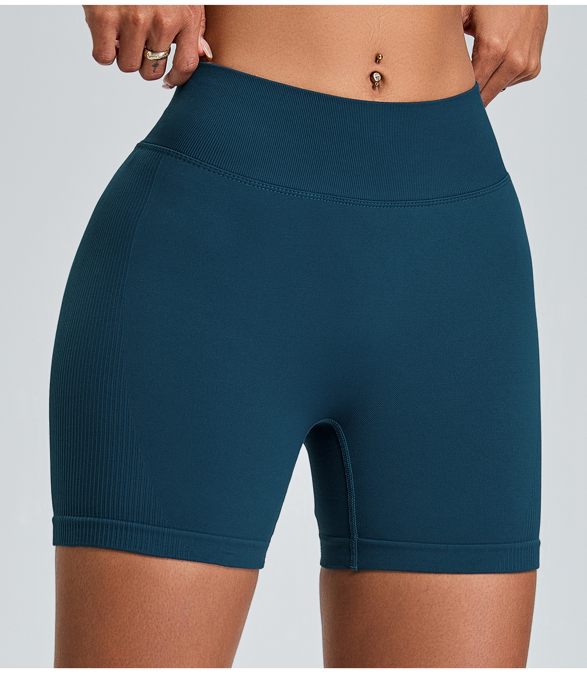 Seamless Peach Butt High Waisted Tummy Control Sports Shorts SYFMS1110