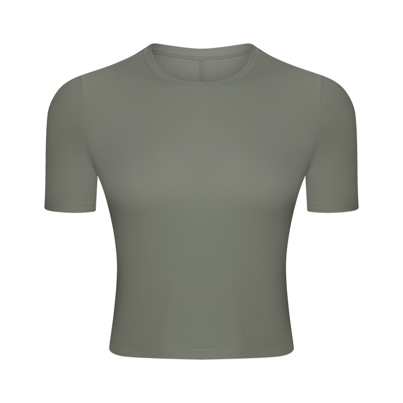 Breathable Solid Color Yoga T-shirts DS158