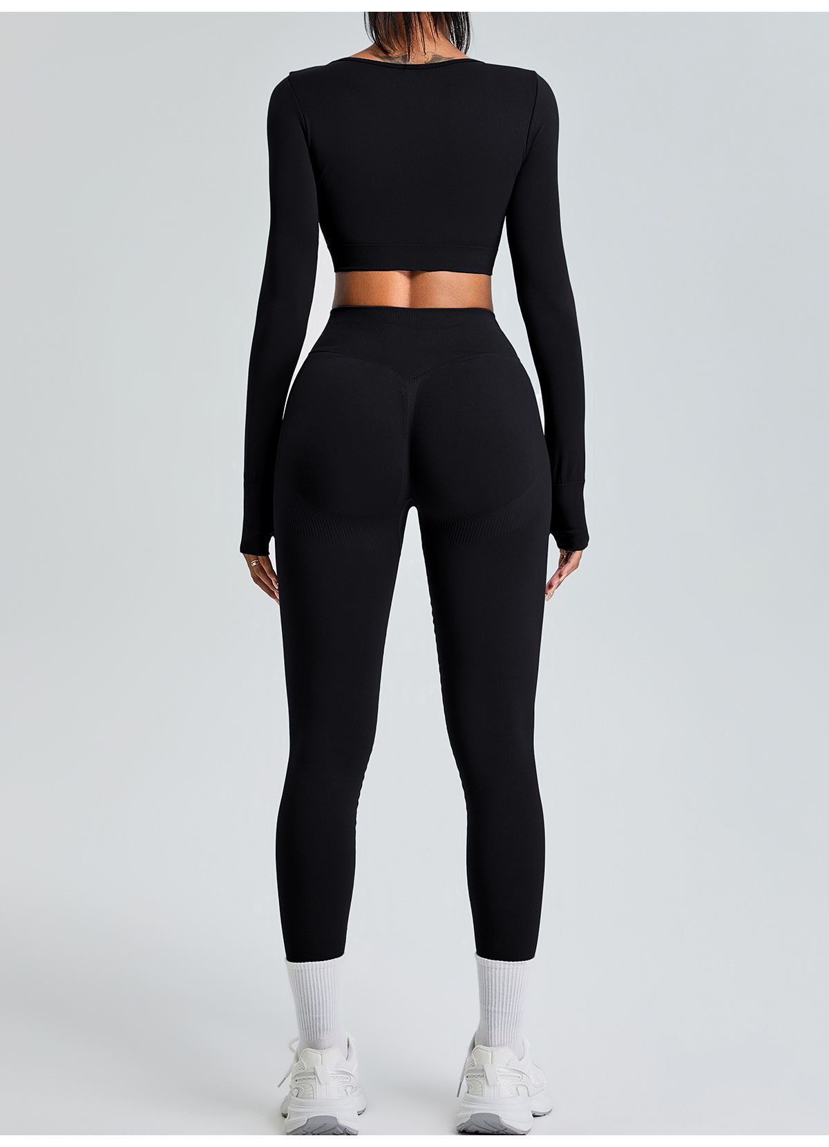 Seamless Long-sleeved Quick-drying Breathable Fitness Wear SYFMS1112