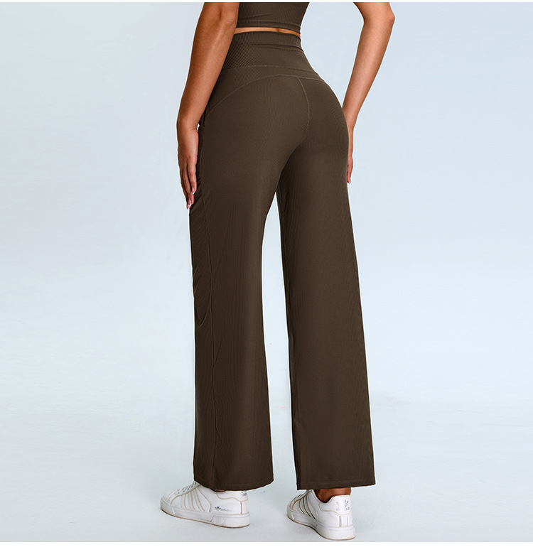 Casual Loose Threaded Pockets,Wide-leg Straight Pants SYFTM0209