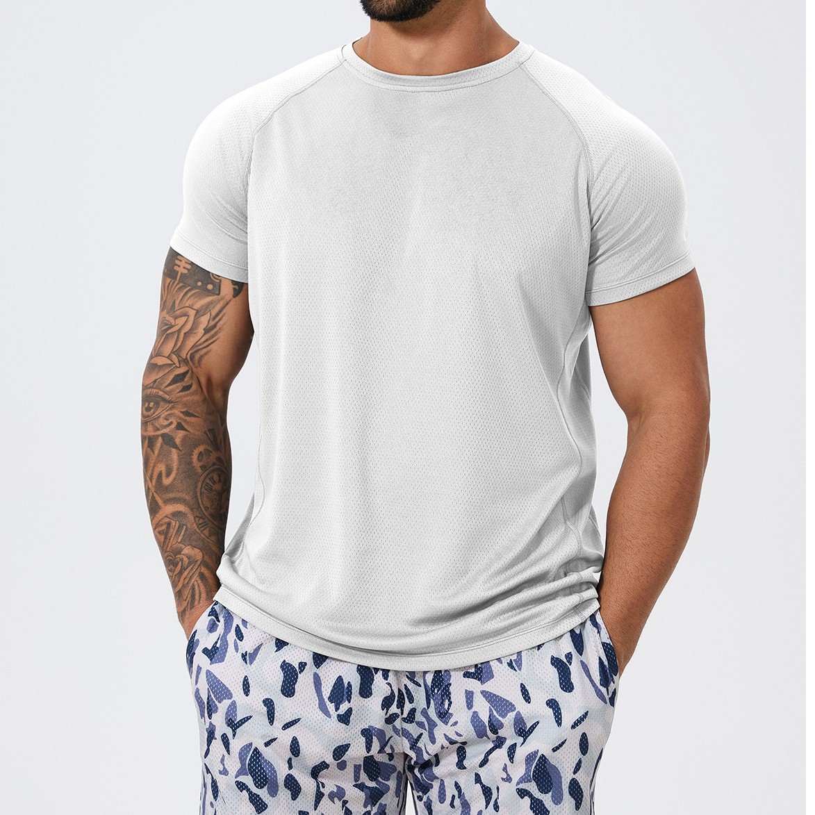 Summer Sports Short Sleeved Shirt For Men  DDX1069