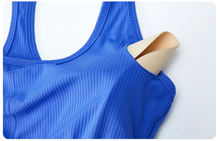 Threaded I-shaped Backless Yoga Vest SYFTM0208