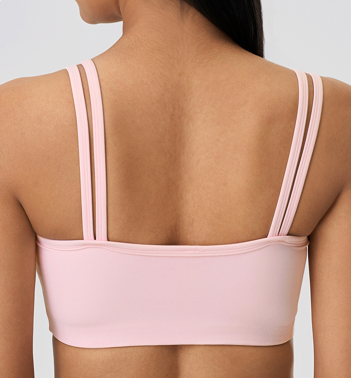 Backless Soft Material Solid Color Yoga Bras D25053