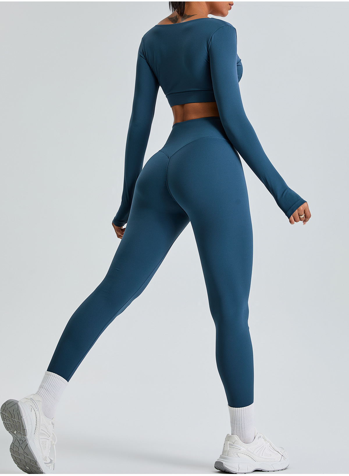 Sexy V-neck Long-sleeved Yoga Suit For Women SYFTM0217