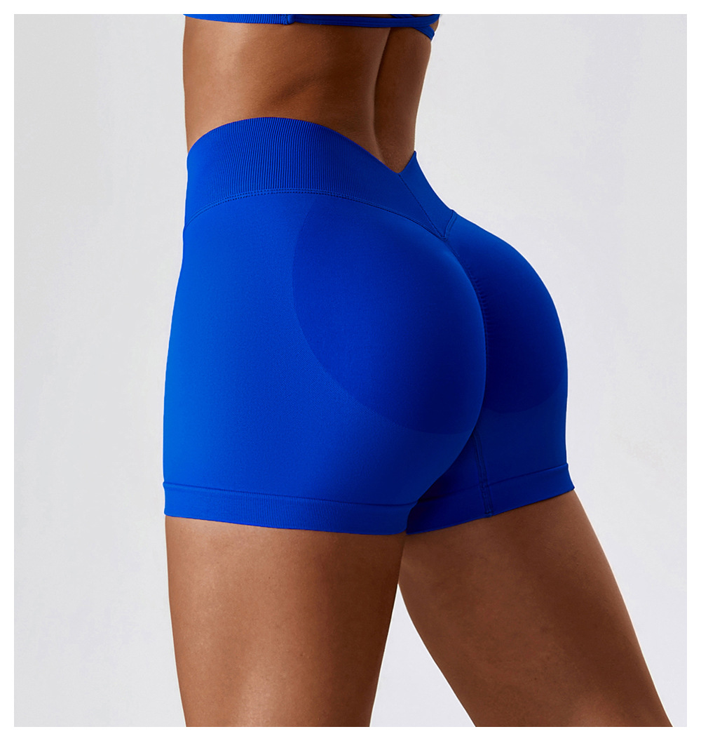 Seamless V Cut Scrunch Yoga Shorts 7137