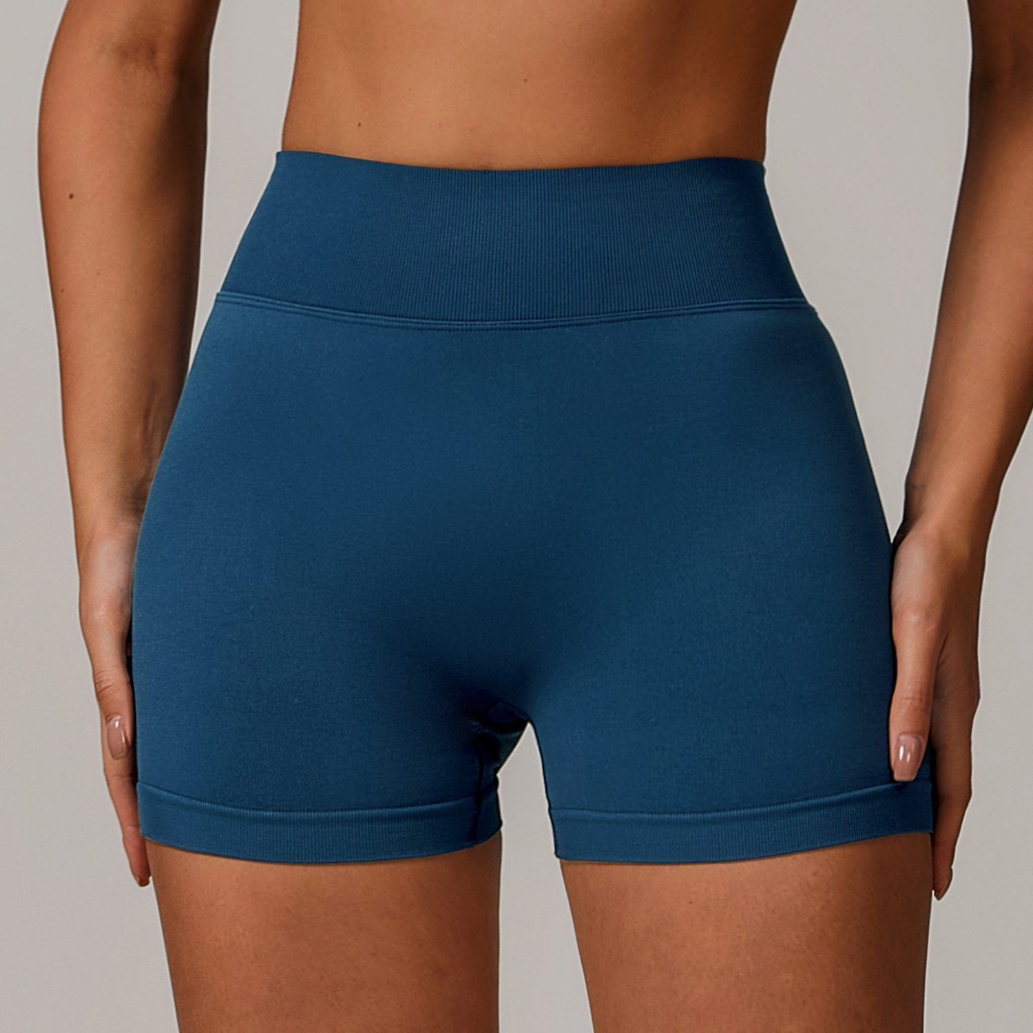 Seamless V Cut Scrunch Yoga Shorts 7137