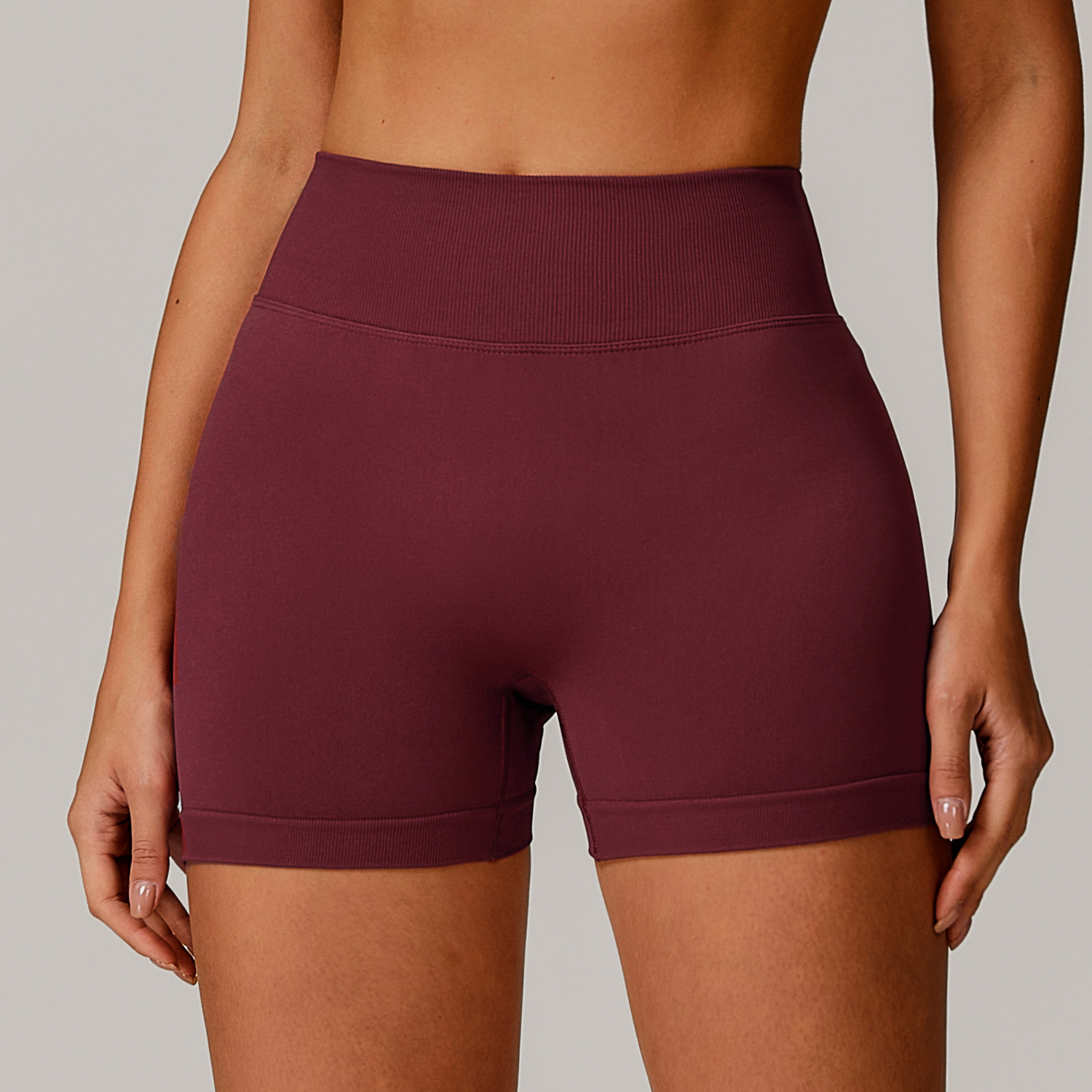 Seamless V Cut Scrunch Yoga Shorts 7137