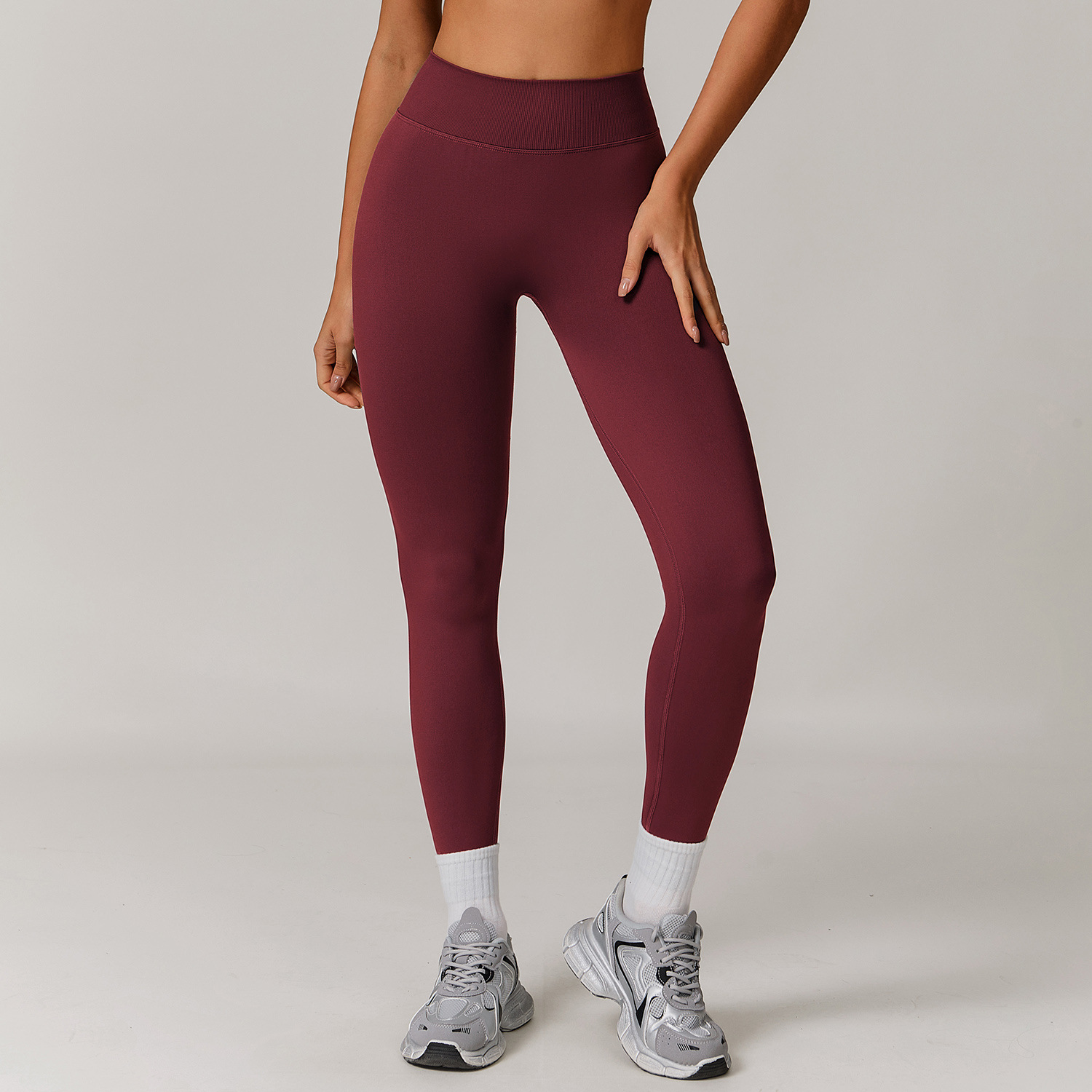 Seamless V Back Scrunch Yoga Leggings 7318